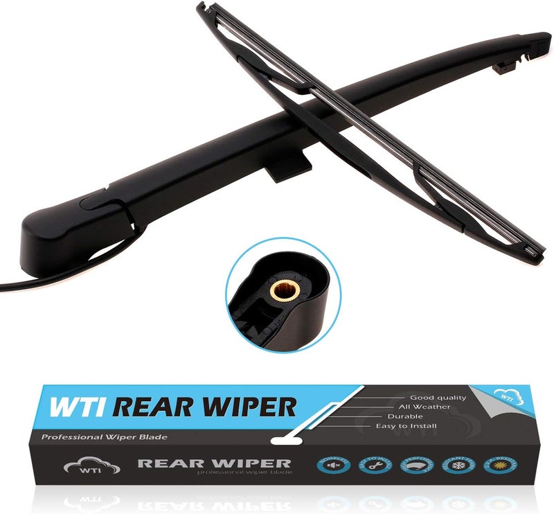 WTI Rear Wiper Arm Blade Set Compatible With GMC Yukon 2007-2014 / Compatible With Chevrolet Tahoe/Suburban/Escalade Rear Windshield Window Wiper Kits Assembly - Image 1